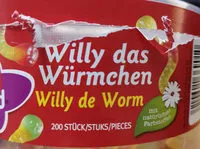 Mängden socker i Willy das Würmchen