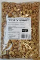 Mängden socker i Noix de Cajou salées