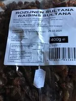 Mängden socker i Raisins sultana