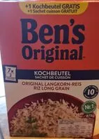 Mängden socker i Reis, Langkorn, Kochbeutel