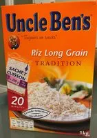 Mängden socker i Riz long grain cuisson rapide 20 minutes UNCLE BEN'S