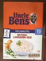 Mängden socker i Reis 10 Min. Beutel Uncle Bens
