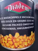 Mängden socker i maïs doux en grain