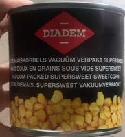 Mängden socker i Maïs doux en grains sous vide supersweet