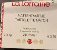 Mängden socker i Mattentaartje