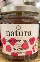 Mängden socker i Confits d’oignons aux framboises