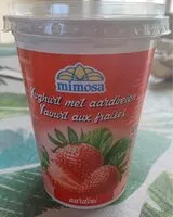 Mängden socker i Yoghurt met aardbeien