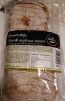 Mängden socker i Pain de seigle aux raisins