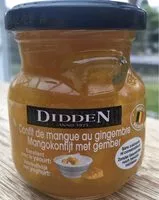 Mängden socker i Confit de mangue au gingembre