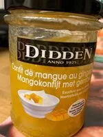 Mängden socker i Confit de mangue au gingembre