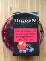 Mängden socker i Confit de fruits des bois