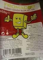 Mängden socker i Cubes de gouda