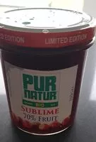 Mängden socker i PUR NATUR SUBLIME 70% FRUIT