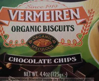 Mängden socker i Vermeiren Organic Biscuits Chocolate Chips