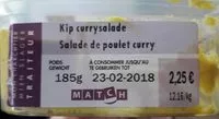Mängden socker i Salade poulet curry