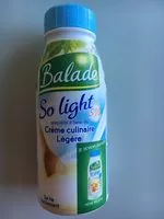 Mängden socker i Crème culinaire légère "So light"