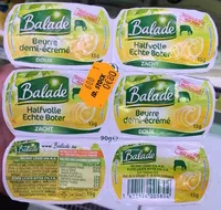 Mängden socker i Beurre demi-écrémé doux