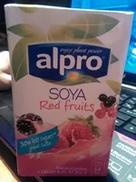 Mängden socker i Soya - Red fruits