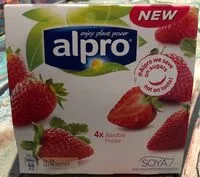 Mängden socker i Alpro aardbei soja
