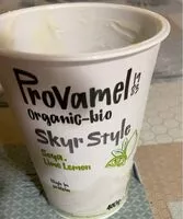 Mängden socker i provamel organic-bio skyr style soya lime lemon