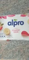 Mängden socker i Alpro yoghurt strawberry and banana