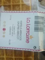 Mängden socker i Gaufre abricot