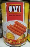 Mängden socker i Saucisses de Strasbourg