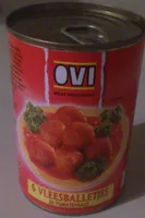 Mängden socker i 6 boulettes de viande sauce tomate