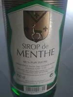 Mängden socker i Sirop de menthe