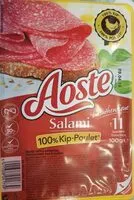 Mängden socker i Aoste Salami Kip Poulet