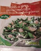 Mängden socker i Revuelto de ajetes, gambas y espárragos