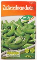 Mängden socker i Zuckererbsenschoten