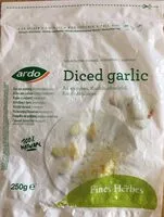 Mängden socker i Diced garlic