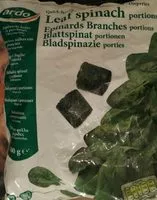 Mängden socker i Épinards branches portions