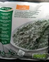 Mängden socker i Épinards à la crème en portions