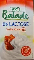 Mängden socker i Balade Zéro Lactose Crème entière