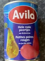 Mängden socker i Petites poires rouges au jus de raisins