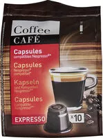 Mängden socker i Café 10 capsules compatibles Nespresso