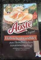 Mängden socker i Aoste Hähnchenbrustfilet, Hähnchen