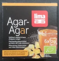 Mängden socker i Agar-Agar - Gélifiant végétal à base d'algues rouges