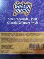 Mängden socker i Cake'n party chocolat à fondre noir