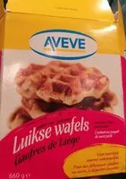 Mängden socker i Aveve Gaufres de Liège