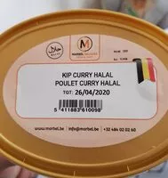 Mängden socker i Kip curry halal