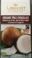 Mängden socker i Chocolat au lait bio - noix de coco et yaourt