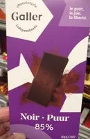 Mängden socker i Noir 85%
