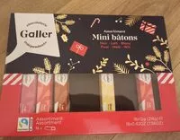Mängden socker i Assortiment mini bâtons