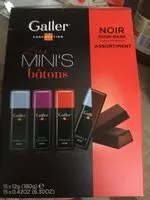 Mängden socker i Les mini's bâtons