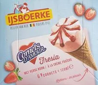 Mängden socker i Cornets d'amour fraise