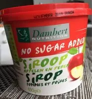 Mängden socker i Sirop pommes et poires