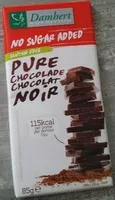 Mängden socker i Pur chocolat noir